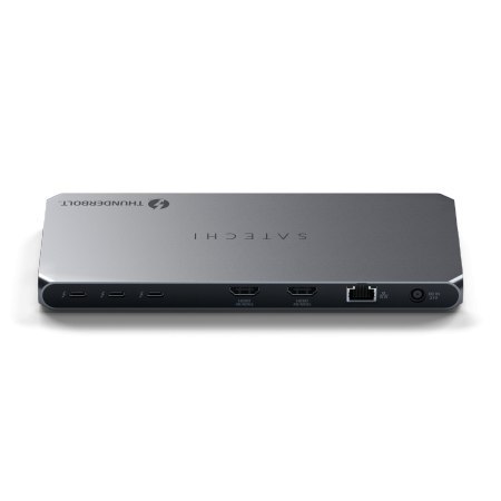 Satechi Thunderbolt 4 Docking Station - stacja dokująca TB4 (3.5mm audio in/out, czytnik kart SD 4.0/UHS-II, 2x USB-A 3.2, 2x HD
