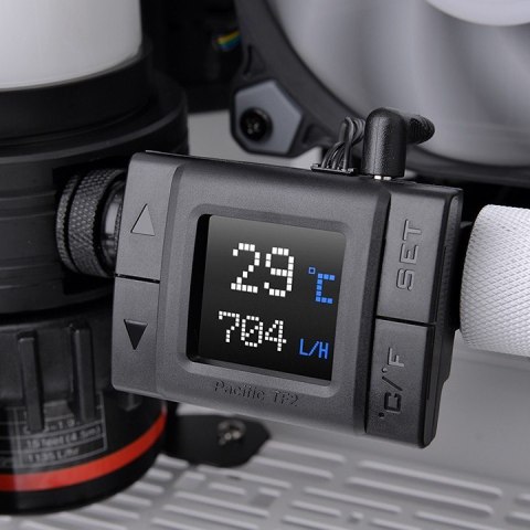 Thermaltake Chłodzenie wodne - TF2 LCD Monitor Temp, Przepływ RGB plus Thermaltake Chłodzenie wodne - TF2 LCD Monitor Temp, Przepływ RGB plus