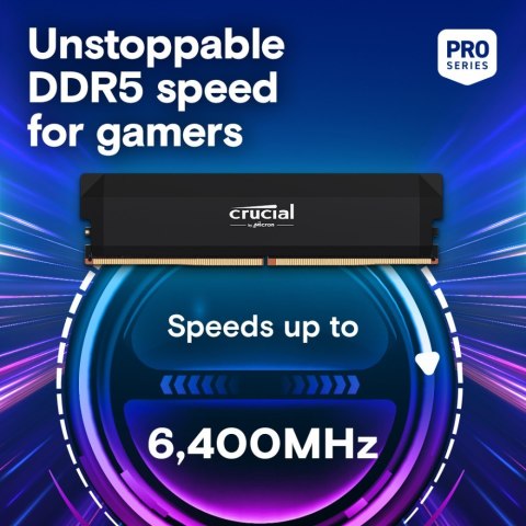 Crucial Pamięć DDR5 Pro OC 64/6400(2*32GB) CL40 czarna