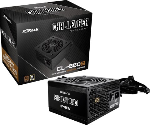 ASRock Zasilacz CL-550B 550W 80PLUS BRONZE