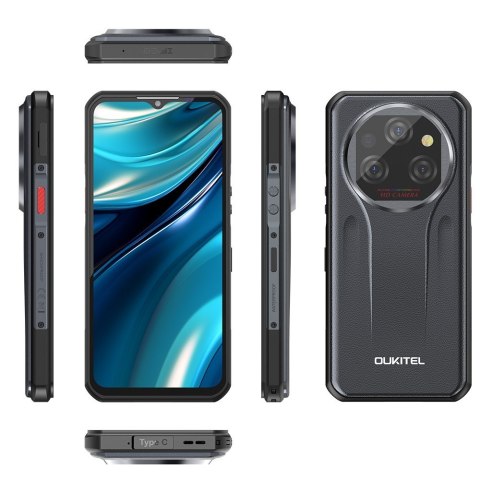 OUKITEL Smartfon WP39 5G 6/256GB IP69K szary