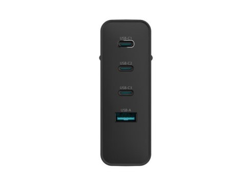 Natec Ładowarka sieciowa Ribera GAN 3xUSB-C + 1x USB-A 100W czarna