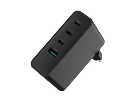 Natec Ładowarka sieciowa Ribera GAN 3xUSB-C + 1x USB-A 100W czarna