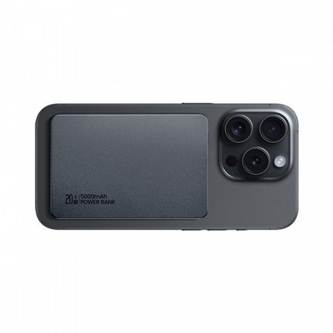 USAMS Powerbank 5000mAh 20W indukcyjny Magsafe PD Fast Charge szary