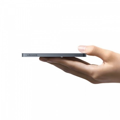 USAMS Powerbank 5000mAh 20W indukcyjny Magsafe PD Fast Charge szary