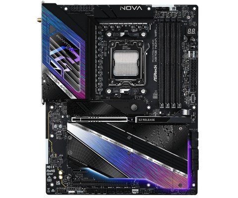 ASRock Płyta główna X870E NOVA WIFI AM5 4DDR5 M.2 ATX ASRock Płyta główna X870E NOVA WIFI AM5 4DDR5 M.2 ATX