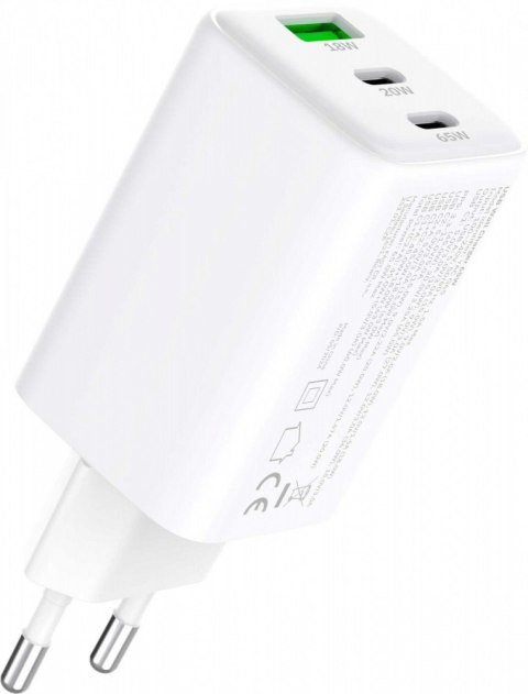 YENKEE Ładowarka sieciowa 3xUSB 65W 3,24A Power Delivery 3.0 QC4.0