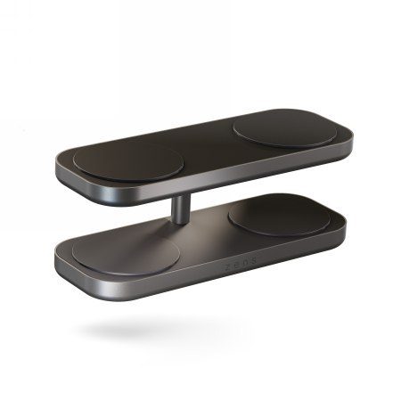 ZENS Quattro Wireless Charger Pro 4 - ładowarka bezprzewodowa Qi2 do czterech urządzeń (4x15W) kompatybilna z MagSafe (black)