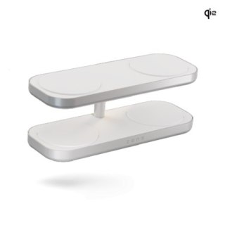 ZENS Quattro Wireless Charger Pro 4 - ładowarka bezprzewodowa Qi2 do czterech urządzeń (4x15W) kompatybilna z MagSafe (white)