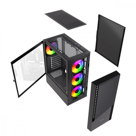 Gembird Obudowa Midi Tower Fornax 4300 ATX czarna