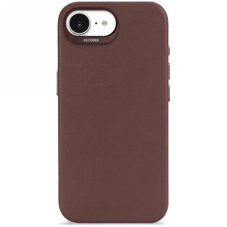 Decoded Leather Backcover - skórzana obudowa ochronna do iPhone 16e / 17e kompatybilna z MagSafe (chocolate brown)