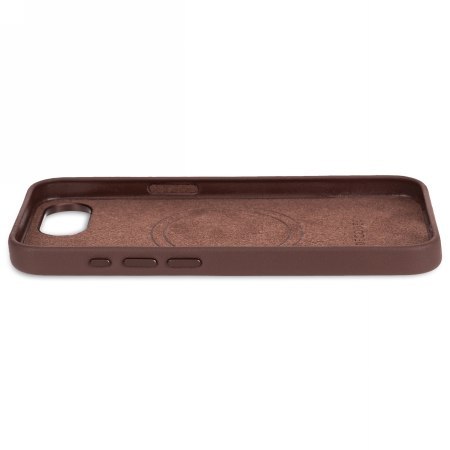 Decoded Leather Backcover - skórzana obudowa ochronna do iPhone 16e / 17e kompatybilna z MagSafe (chocolate brown)