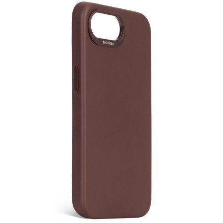 Decoded Leather Backcover - skórzana obudowa ochronna do iPhone 16e / 17e kompatybilna z MagSafe (chocolate brown)