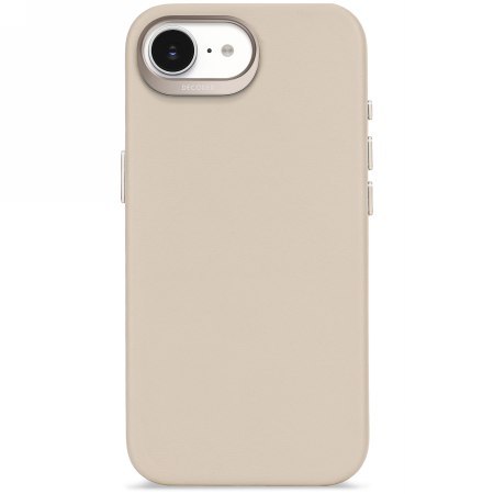 Decoded Leather Backcover - skórzana obudowa ochronna do iPhone 16e / 17e kompatybilna z MagSafe (clay)