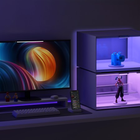 Nanoleaf x Fantaqi EXPO Smart LED Display Case Expansion Pack - witryna z podświetleniem LED 38cm x 29cm x 22cm (1 sztuka)