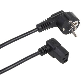 Kabel zasilający kątowy Maclean MCTV-851 3 pin 1,5m wtyk EU