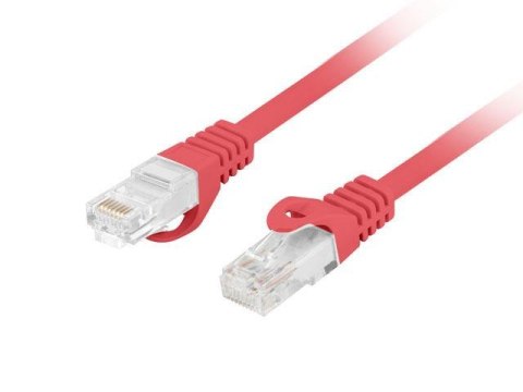 Patchcord Lanberg UTP kat.6 0,5m LSZH CU fluke passed czerwony