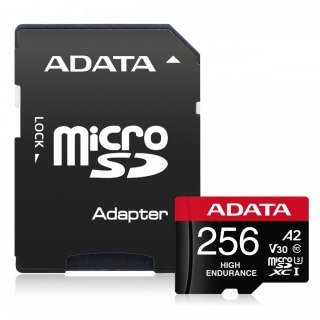 Adata Karta microSD High Endurance 256GB UHS1 U3 V30 A2 100/85MB/s + Adapter