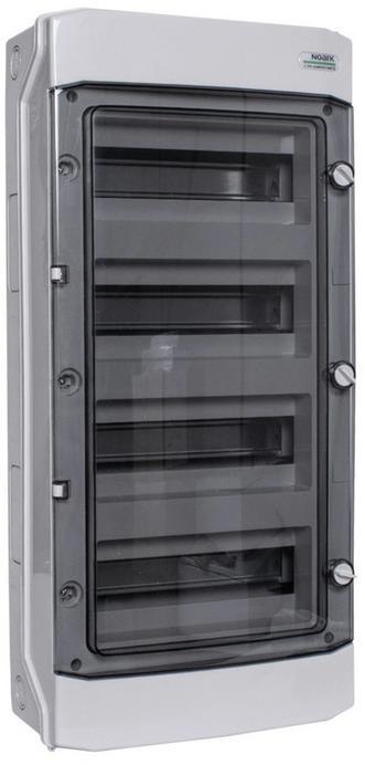 PLASTIKOWA OBUDOWA INSTALACYJNA Natynkowa IP65 4X12 modułów. PHS 48T NOARK 110814