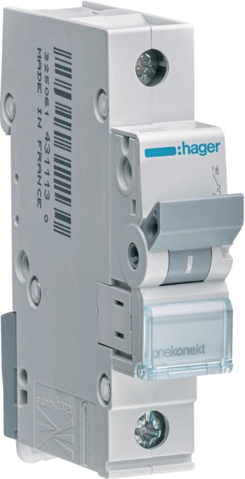 Wyłącznik nadprądowy 6kA , C, 25A, 1P, C25 Hager MCN125E