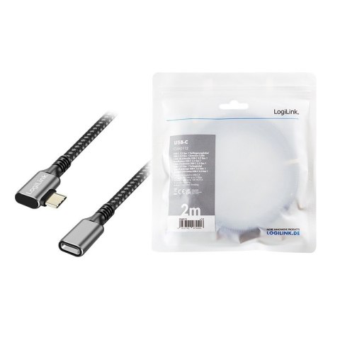 LogiLink Kabel USB3.2 Gen1 TypeC do USB-C/F, PD, 2m