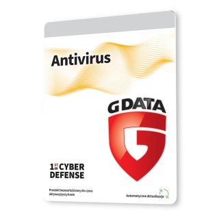 Oprogramowanie G DATA Antivirus 1PC 3lata karta-klucz