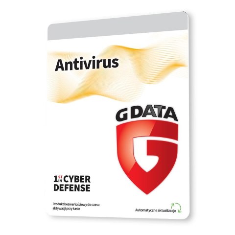 Oprogramowanie G DATA Antivirus 2PC 3lata karta-klucz