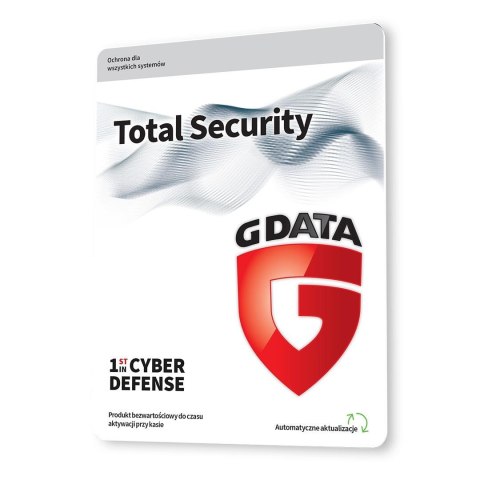 Oprogramowanie G DATA Total Security Multidevice 3PC 2lata karta-klucz