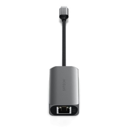 Satechi 4-In-1 USB-C Hub - hub do urządzeń mobilnych USB-C (3x USB-C 3.2 gen2 10Gbps, 2.5 Gigabit Ethernet) (space gray)
