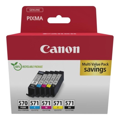 Zestaw tuszy Canon PGI570/CLI-571 color+black 1710str.