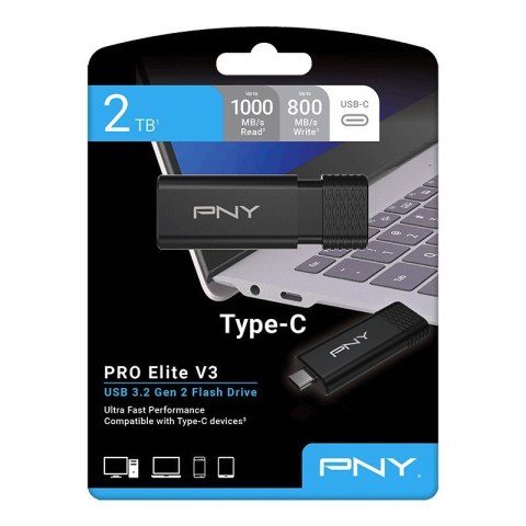 PNY Pendrive 2TB ProElite V3 USB-C 3.2