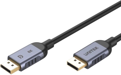 Kabel DisplayPort Unitek 1.4 8k 60hz, 4k 240hz, HDR, HDCP 2.3, DSC 1.2, 3m