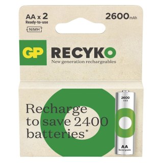 GP Battery Akumulatorki R6/AA Ni-MH 2600mAh blister 2szt. GP RECYKO