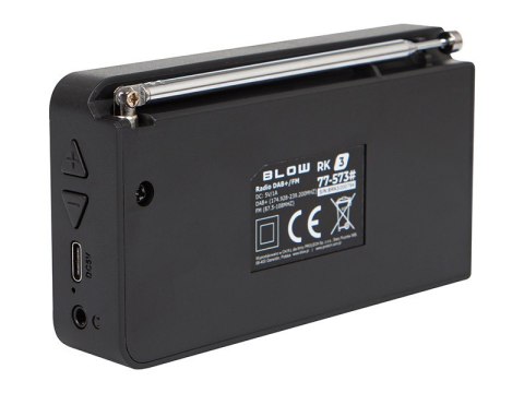 BLOW Radio przenośne RK4 BT FM/DAB+ kuchenne, czarne