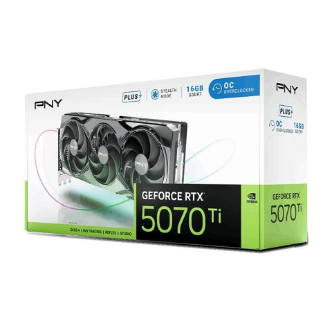 PNY Karta graficzna GeForce RTX5070 Ti+ OC 16GB VCG5071T16TFXPB1-O