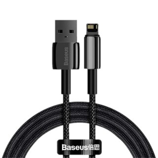 Kabel Baseus Tungsten Gold USB-A - Lightning 1m czarny