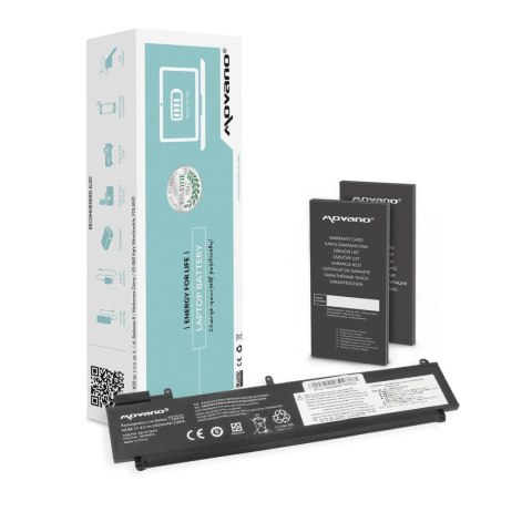 Bateria Movano do notebooka Lenovo ThinkPad T460s T470s (tylna) (11.4V) (2100 mAh)