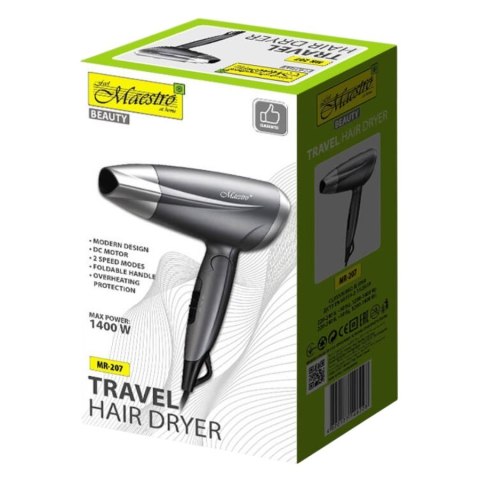 Feel-Maestro Turystyczna suszarka do włosów 1400W MR-207