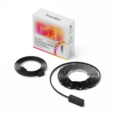 Nanoleaf 4D PC Screen Mirror Lightstrip - system inteligentnego podświetlenia monitora do 32" (2,5 m)