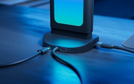 Nanoleaf Pegboard Desk Dock - podświetlana stacja dokująca do urządzeń peryferyjnych (black)