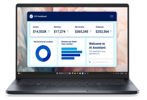 Dell Laptop Dell Pro 14 Premium PA14250 W11P Ultra 5 238V/32GB/512GB CL35/14.0 FHD+/Arc/FgrPr/Cams&Mic/WLAN+BT/BcklKb/3C/vPro/3YPS Ma