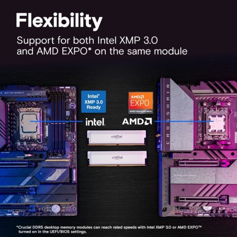 Crucial Pamięć DDR5 Pro OC 32/6000(1*32GB) CL40 biała