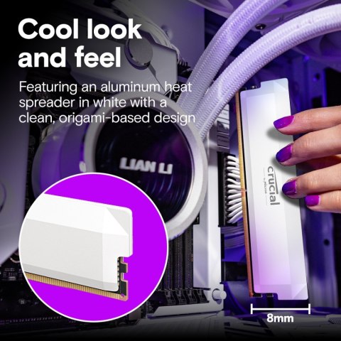 Crucial Pamięć DDR5 Pro OC 32/6000(1*32GB) CL40 biała