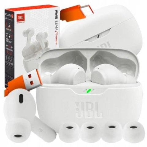 Słuchawki douszne JBL Wave Beam Białe