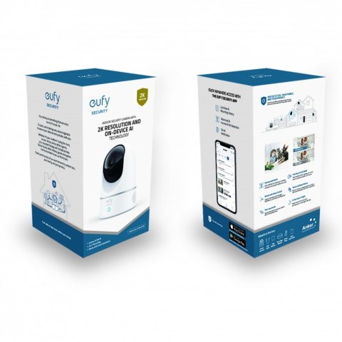 Anker Eufy Kamera wewnętrzna 2K Pan & Tilt B2C - EU/ES/FR/ES Iteration 2 Biała