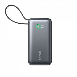 Anker Powerbank 545 NANO 30W 10000mAh z wbudowanym kablem USB-C, czarny