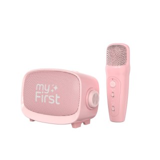 MyFirst Voice 2 - zestaw do karaoke dla dzieci - mikrofon i głośnik bezprzewodowy z efektami modyfikacji dźwięku (pink)