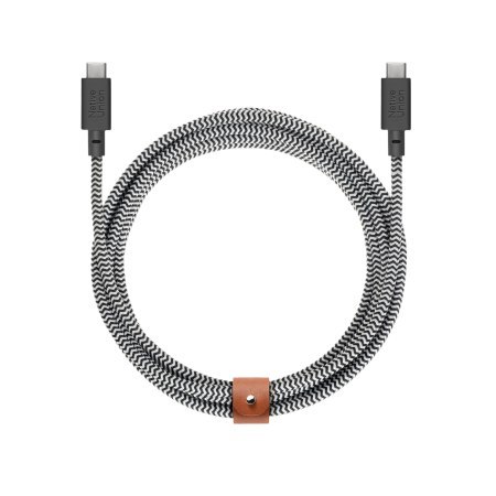 Native Union Belt Cable XL 100W - kabel USB-C - USB-C, 3 m (zebra)