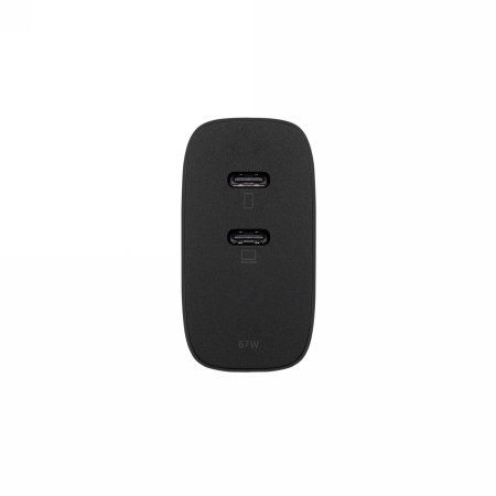 Native Union Fast GaN Charger - ładowarka 67W PD, 2x USB-C, adaptery US/UK/EU w zestawie (black)