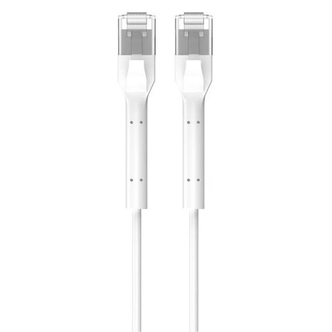 Extralink Patchcord kat.6 U/FTP 1Gbps miedź kabel sieciowy skrętka, łamana końcówka 10m biały